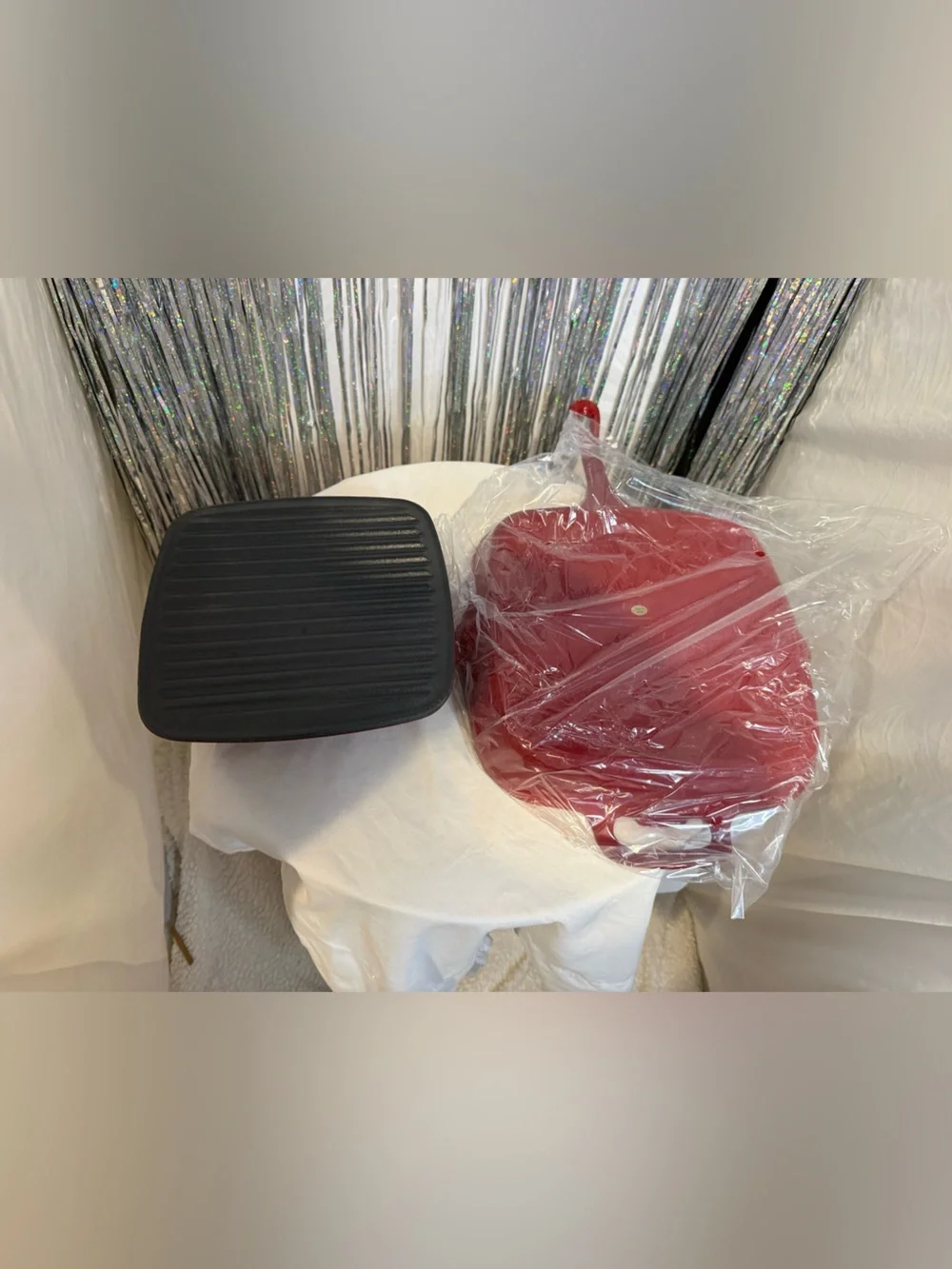 Cast Iron Square Grill Skillet - Red - Picture 7 of 10